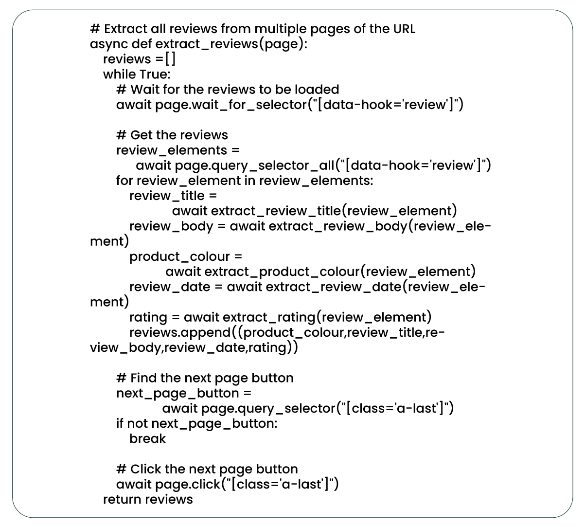 Creating-a-Function-to-Extract-Reviews-from-Multiple-Page