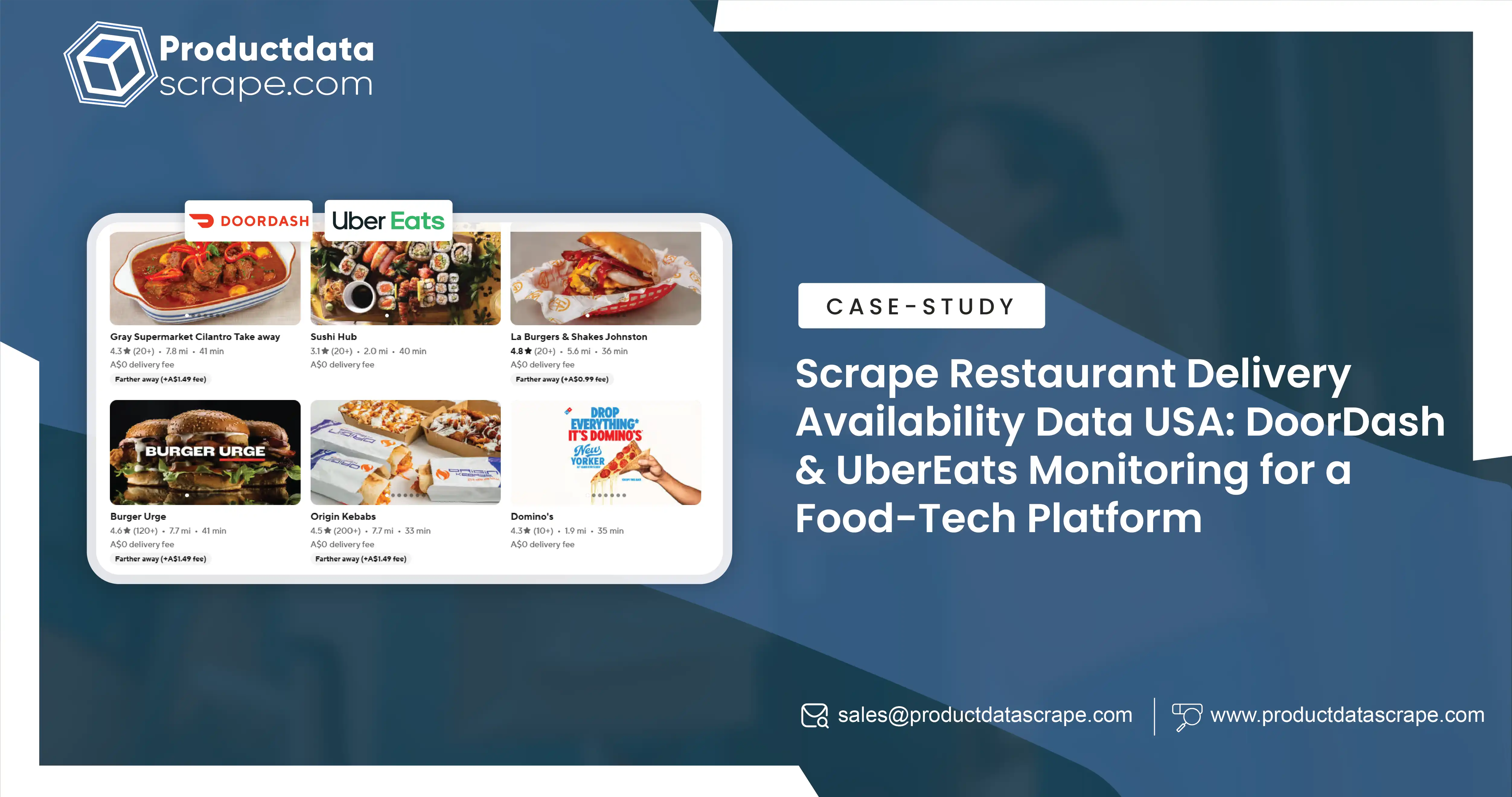 Scrape Restaurant Delivery Availability Data USA: DoorDash & UberEats Monitoring for a Food-Tech Platform