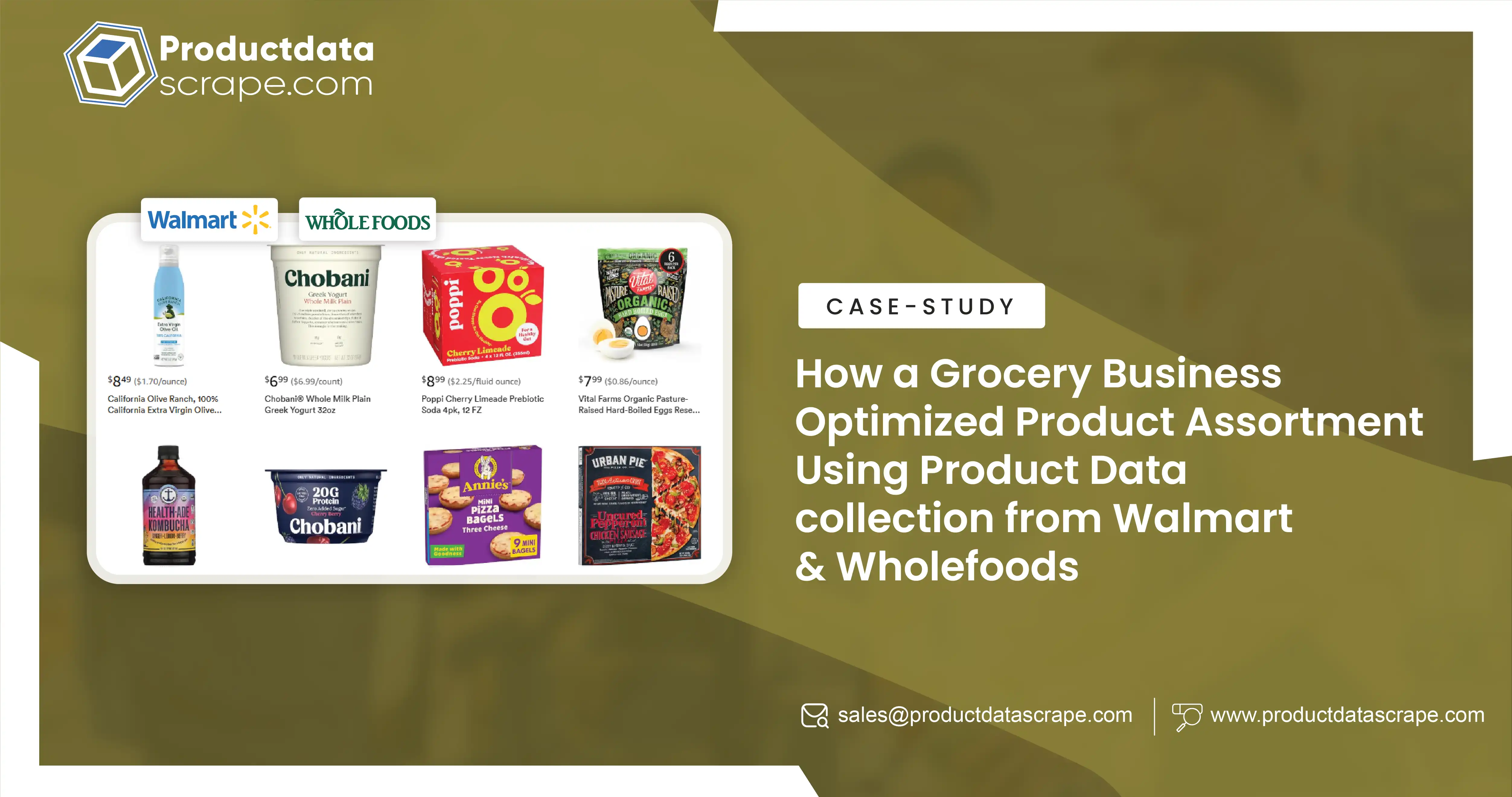 How a Grocery Business Optimized Product Assortment Using Product Data collection from Walmart & Wholefoods